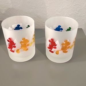 Mickey Mouse glass cups